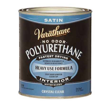 Varathane Varathane Ultimate Satin Crystal Clear Water-Based Polyurethane 1 qt 200241H
